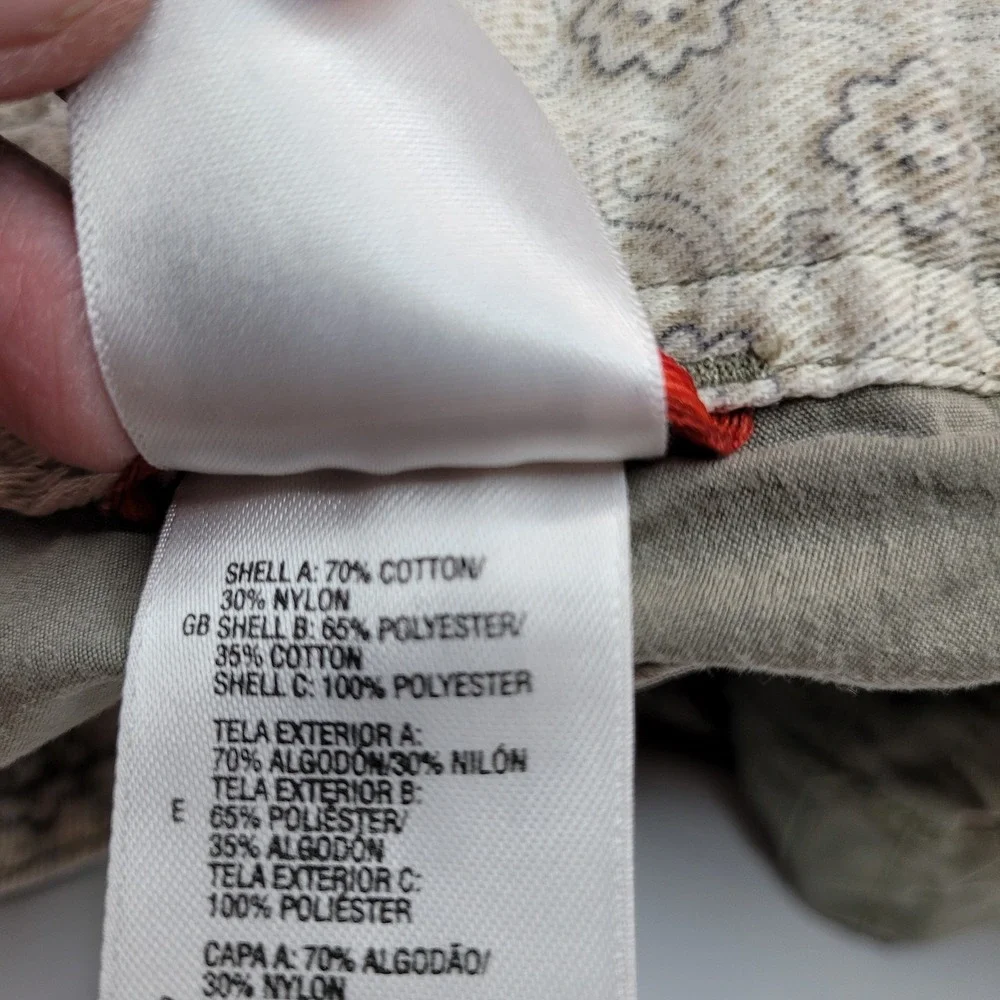 The North Face Womens Khaki Tan Outdoors Cargo Hiking Pants Size Small Belted‎